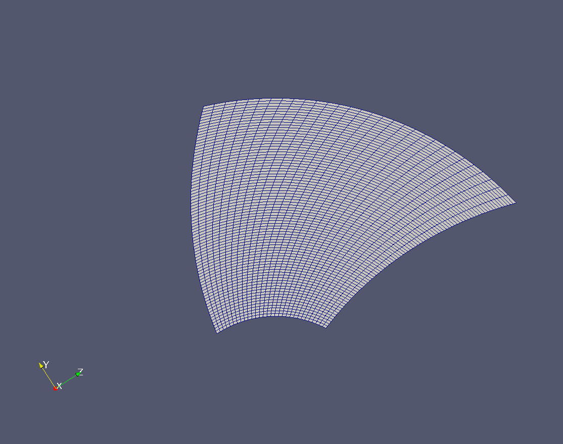 Mesh on A Side for Sliding Grid
