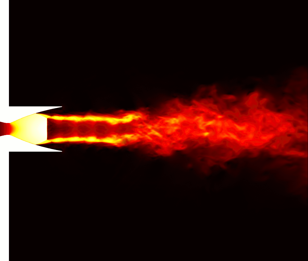 separated nozzle flow